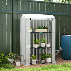 Fóliovník s 3 policami, 100 x 40 x 150 cm, biely