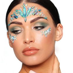 OZDOBY na tvár glitrové Mermaid