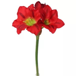 Umelá Amarylis červená, 52 cm
